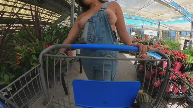 Sometimes its too hot to wear a top under your overalls