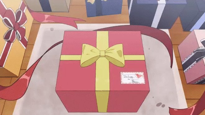 POV: you got a present from your gf